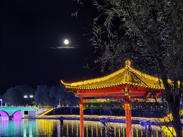 求是亭夜景