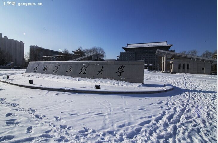 校园雪景